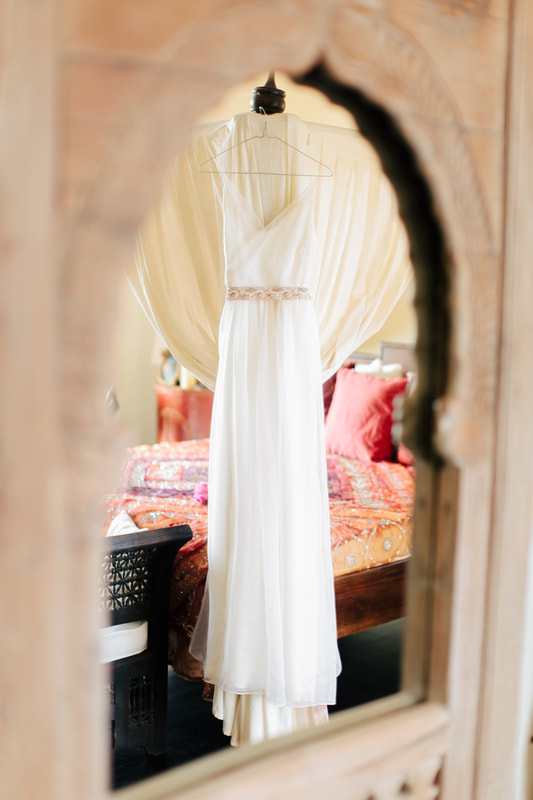 Bride getting ready